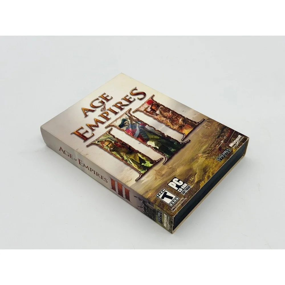 Microsoft Age of Empires III PC 2005 Video Game RTS Strategy 3 Disc Set
